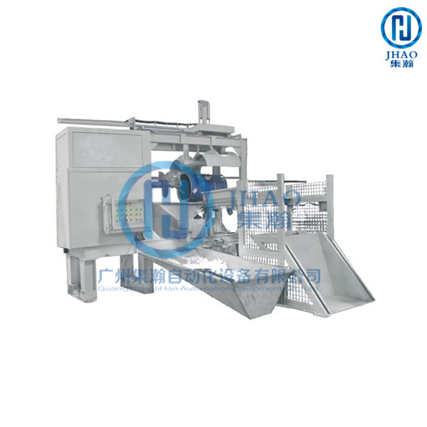 Complete set of automatic breaking and metering equipment for barrel packed solid polyester polyols